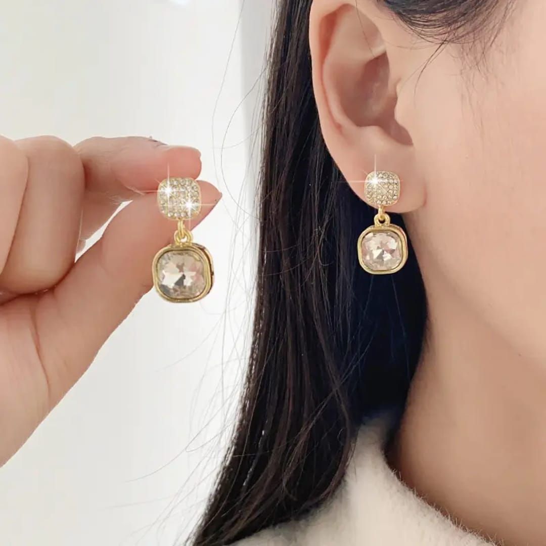 Zoey Square Drop Earrings