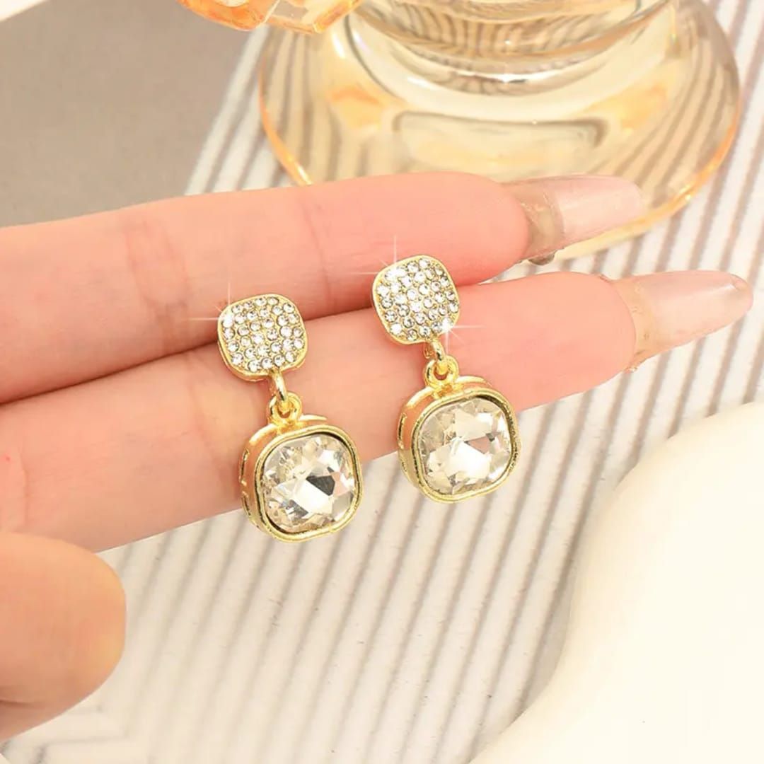 Zoey Square Drop Earrings