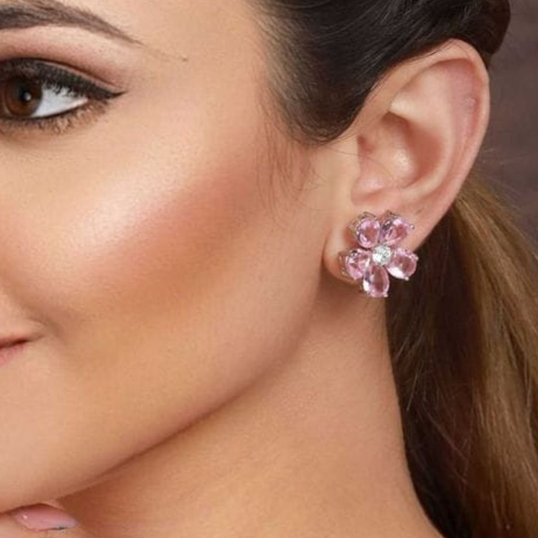Blush Bloom Studs Earring