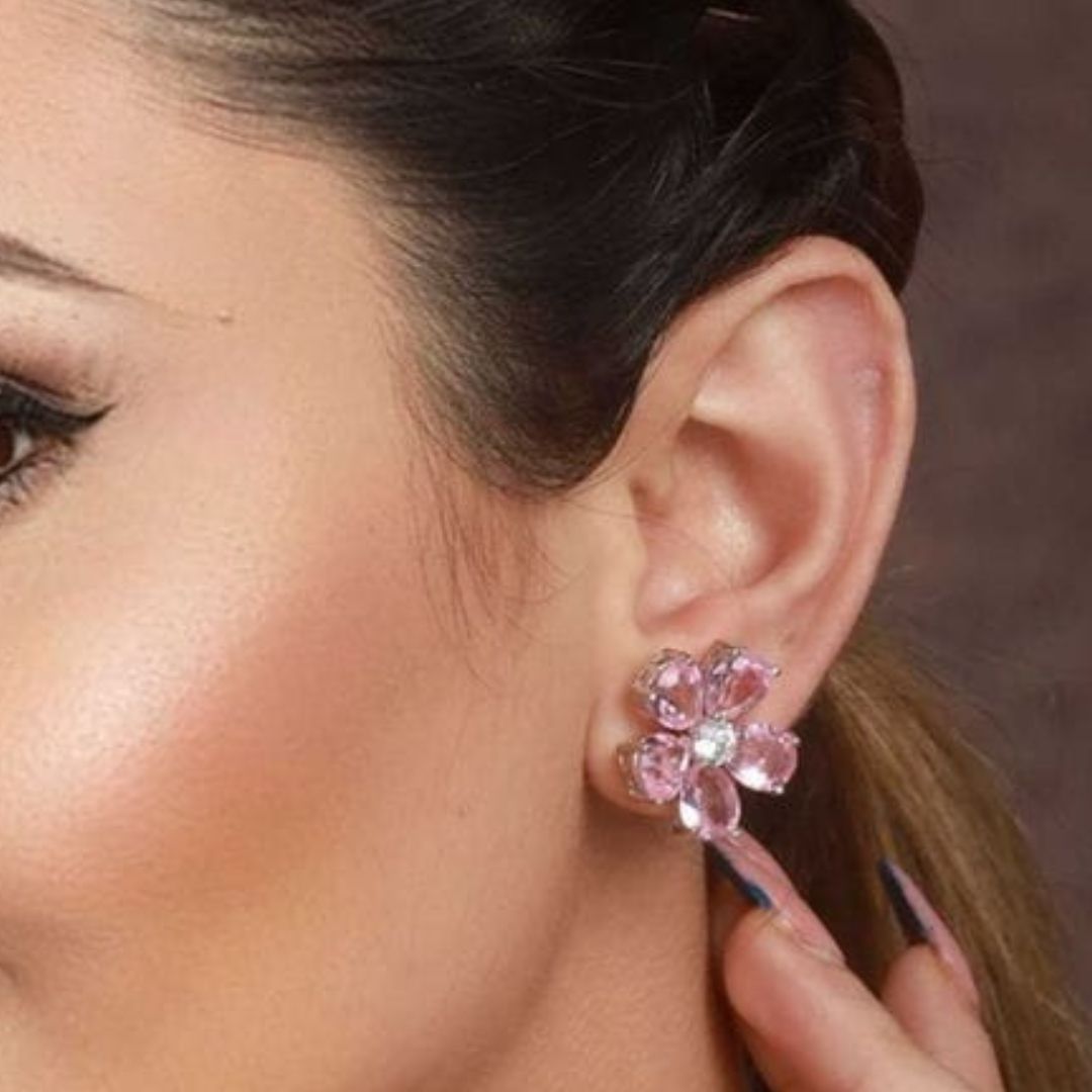 Blush Bloom Studs Earring