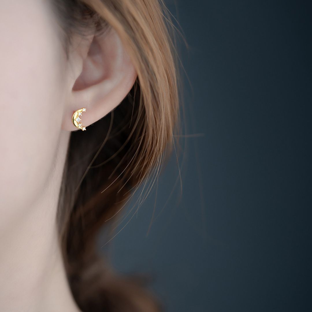 Crescent Moon Earring