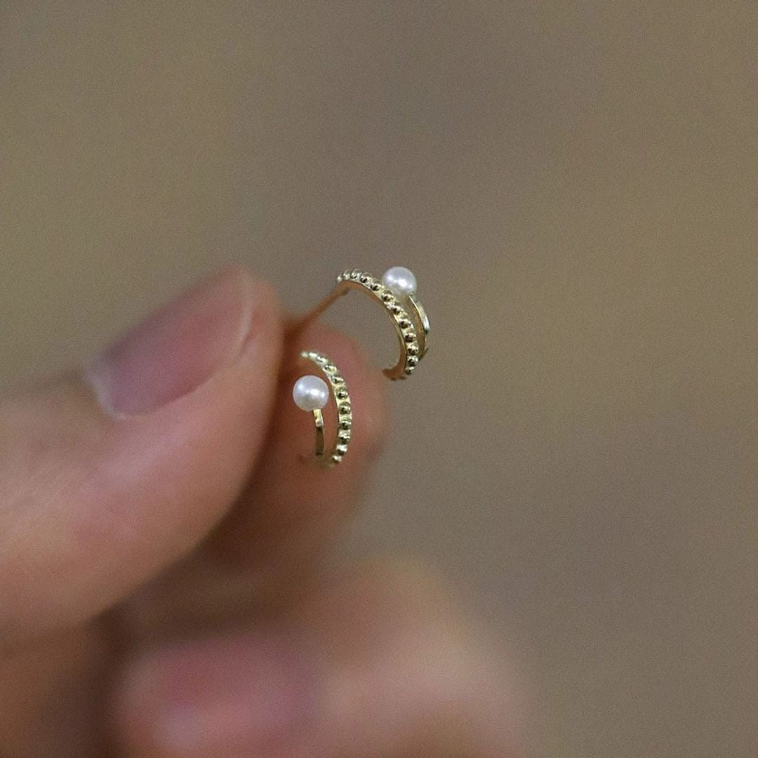 Pearl Climber Crawler Earrings