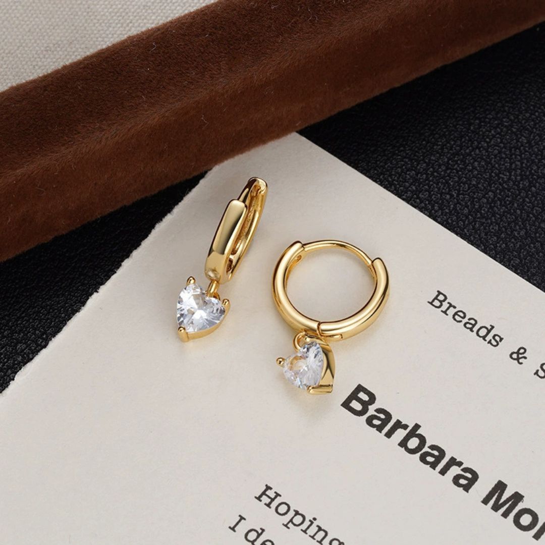 Heartfelt Radiance Hoops Earring