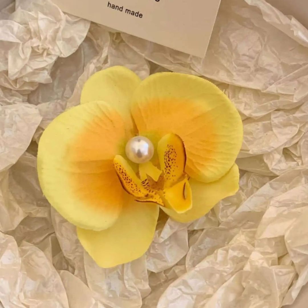 Tropical Orchid Blossom Clip