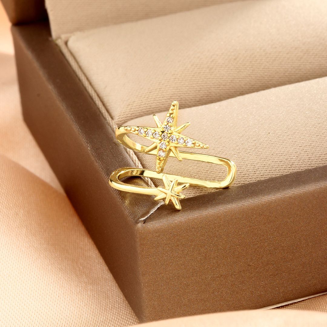 Lucky Star EarCuff Earring ( single ear)