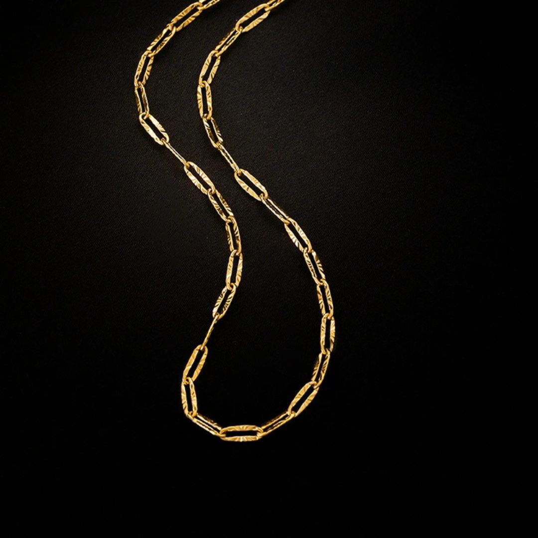 Shimmering Link Chain Necklace