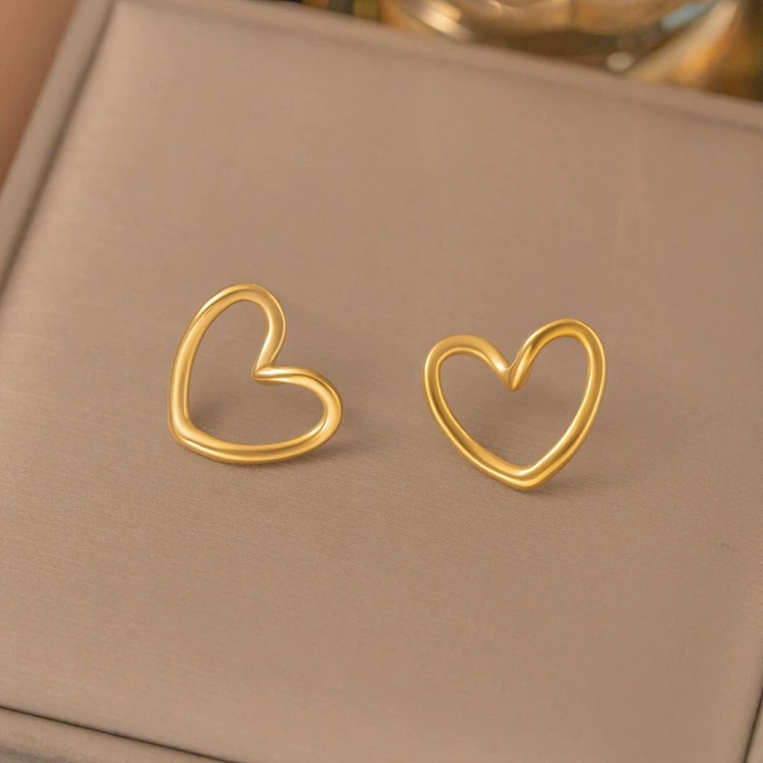 Hollow Heart Earrings