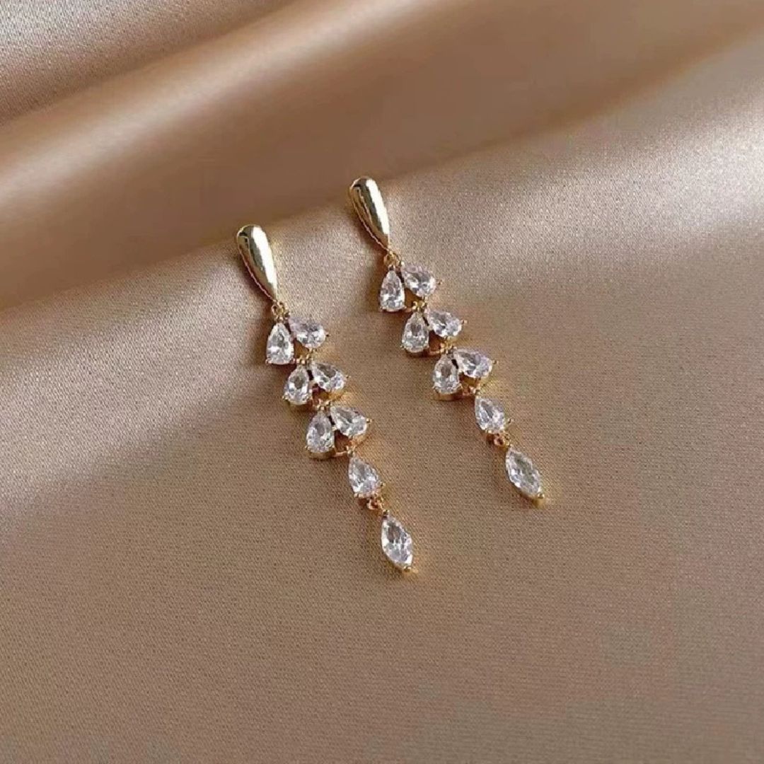 Crystal Drop Glamour Earrings