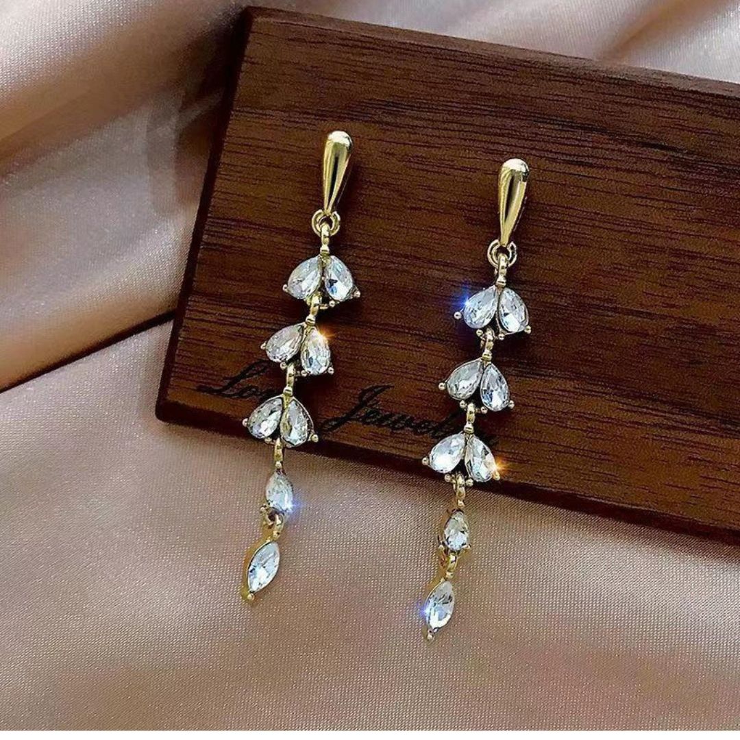 Crystal Drop Glamour Earrings