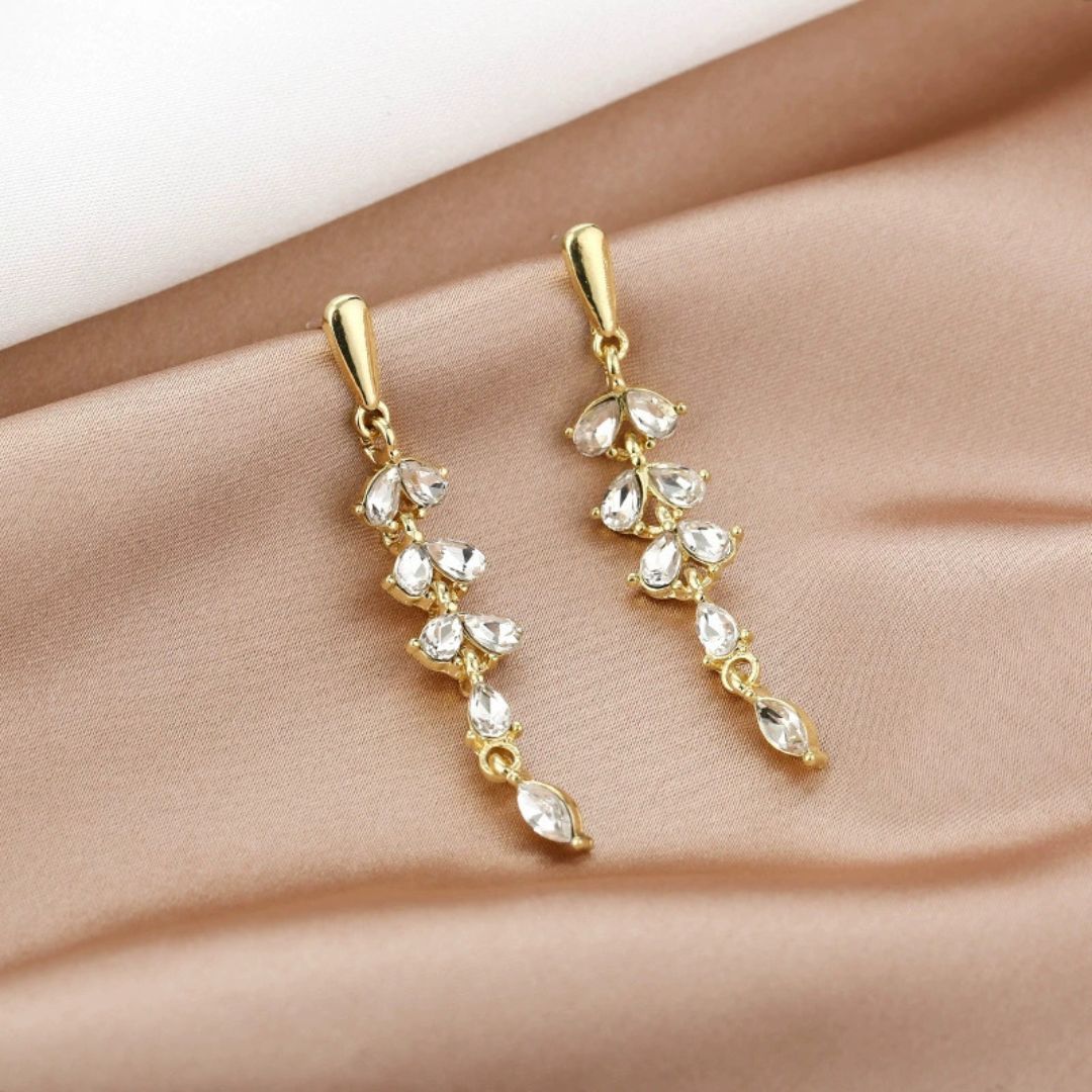 Crystal Drop Glamour Earrings
