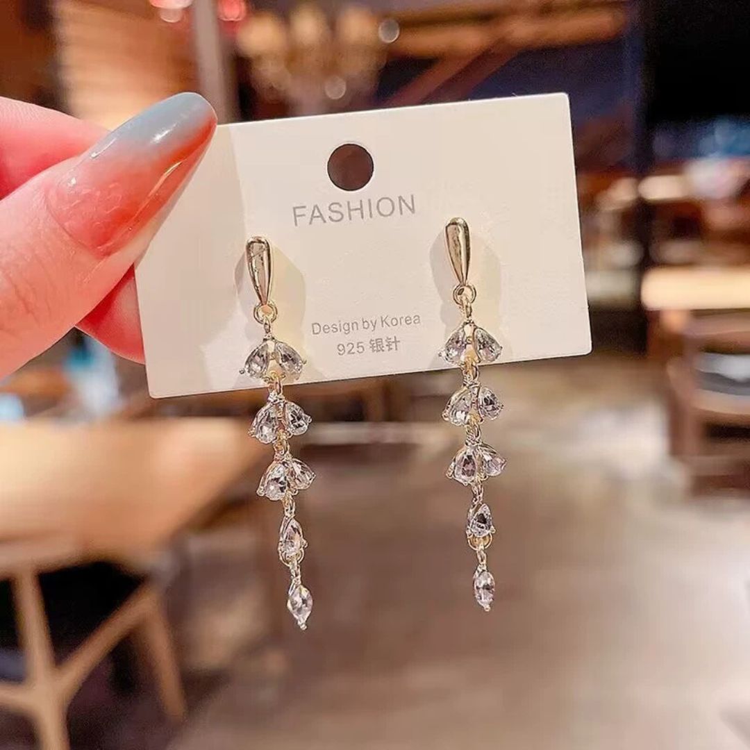 Crystal Drop Glamour Earrings