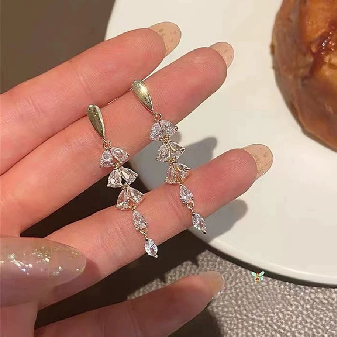 Crystal Drop Glamour Earrings