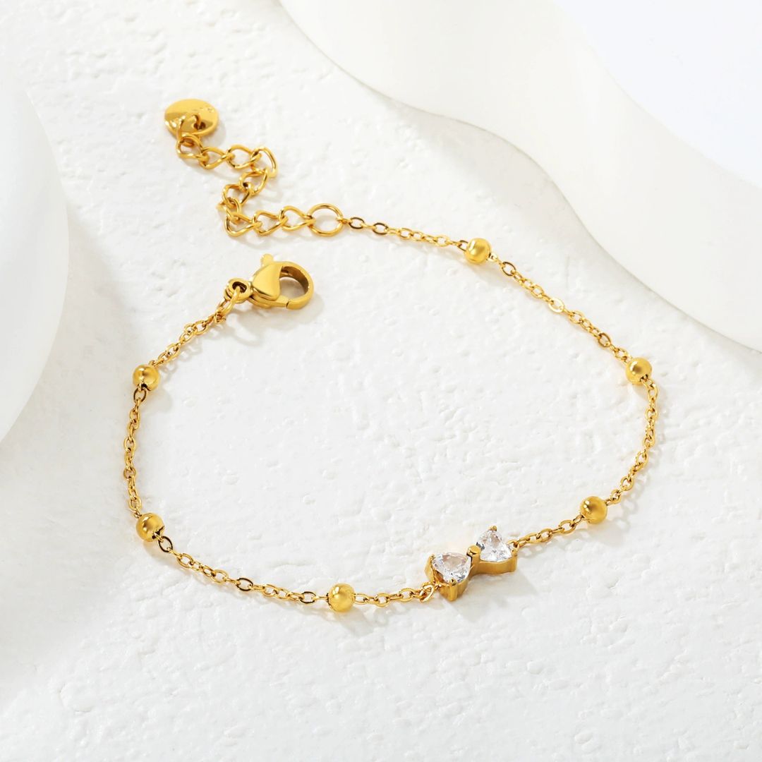 Dainty Multi-Bead Bow Bracelet