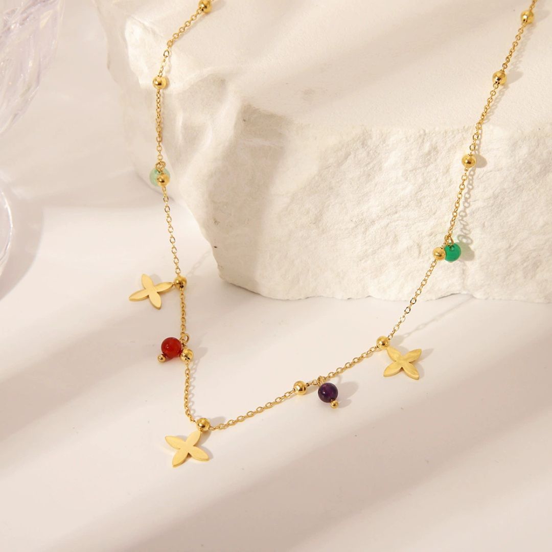 Sweet Blossom Bead Necklace