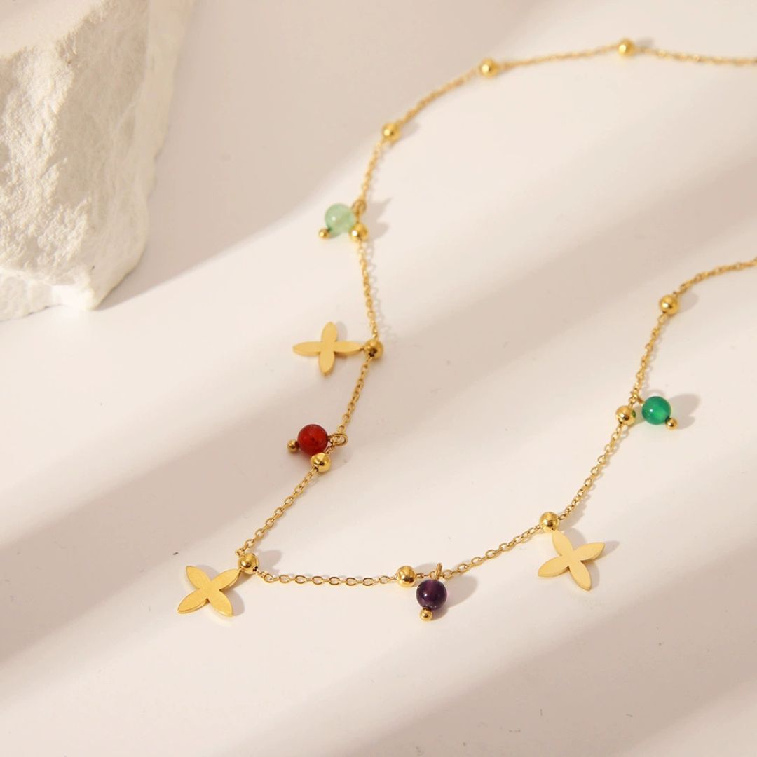 Sweet Blossom Bead Necklace