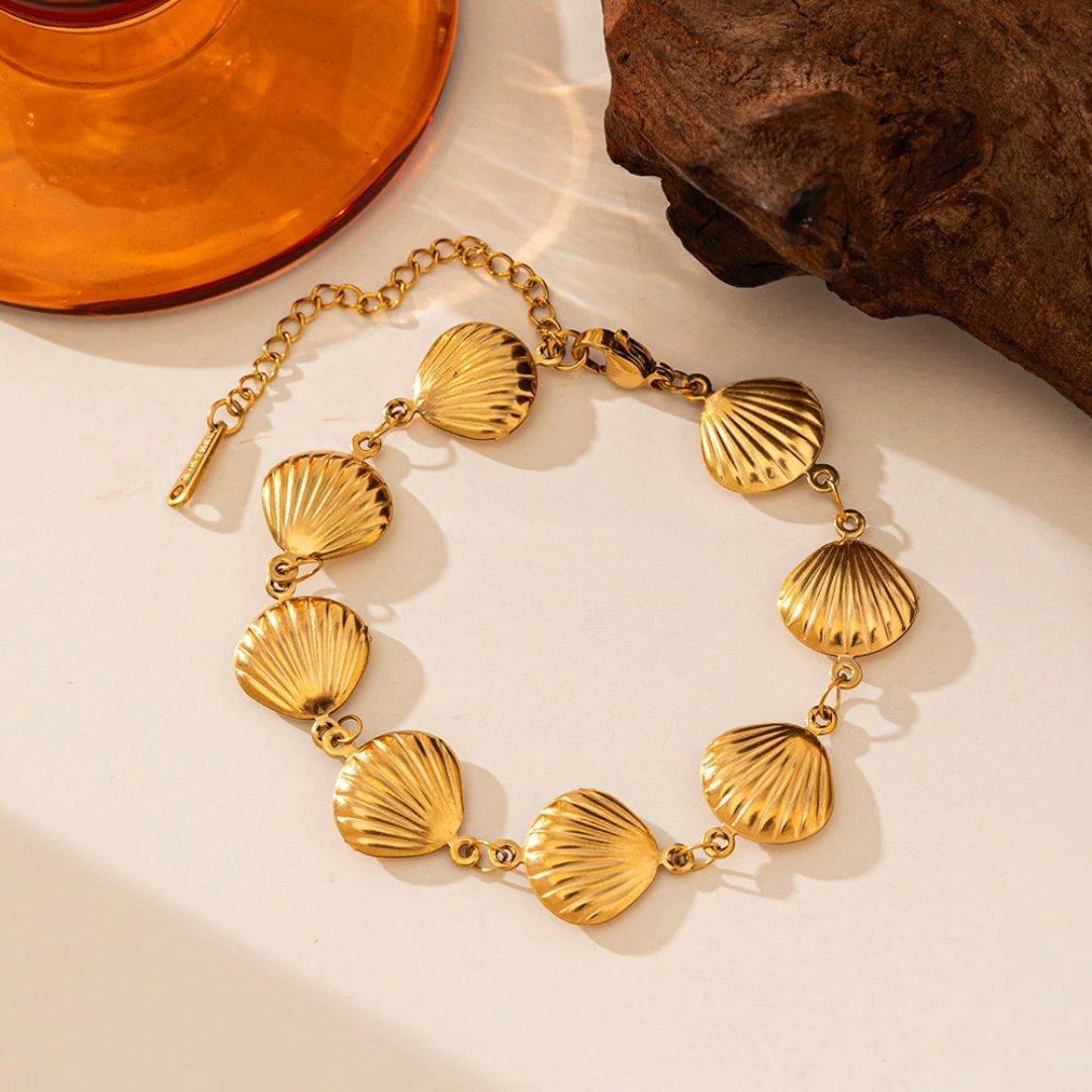 Sunlit Shoreline Shell Bracelet