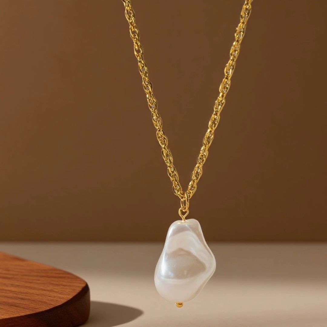 Seashell Symphony Pearl Necklace