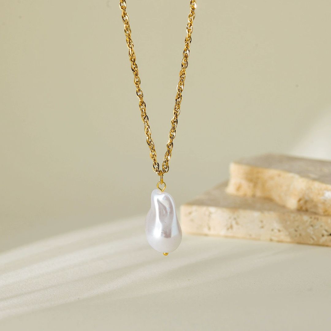 Seashell Symphony Pearl Necklace