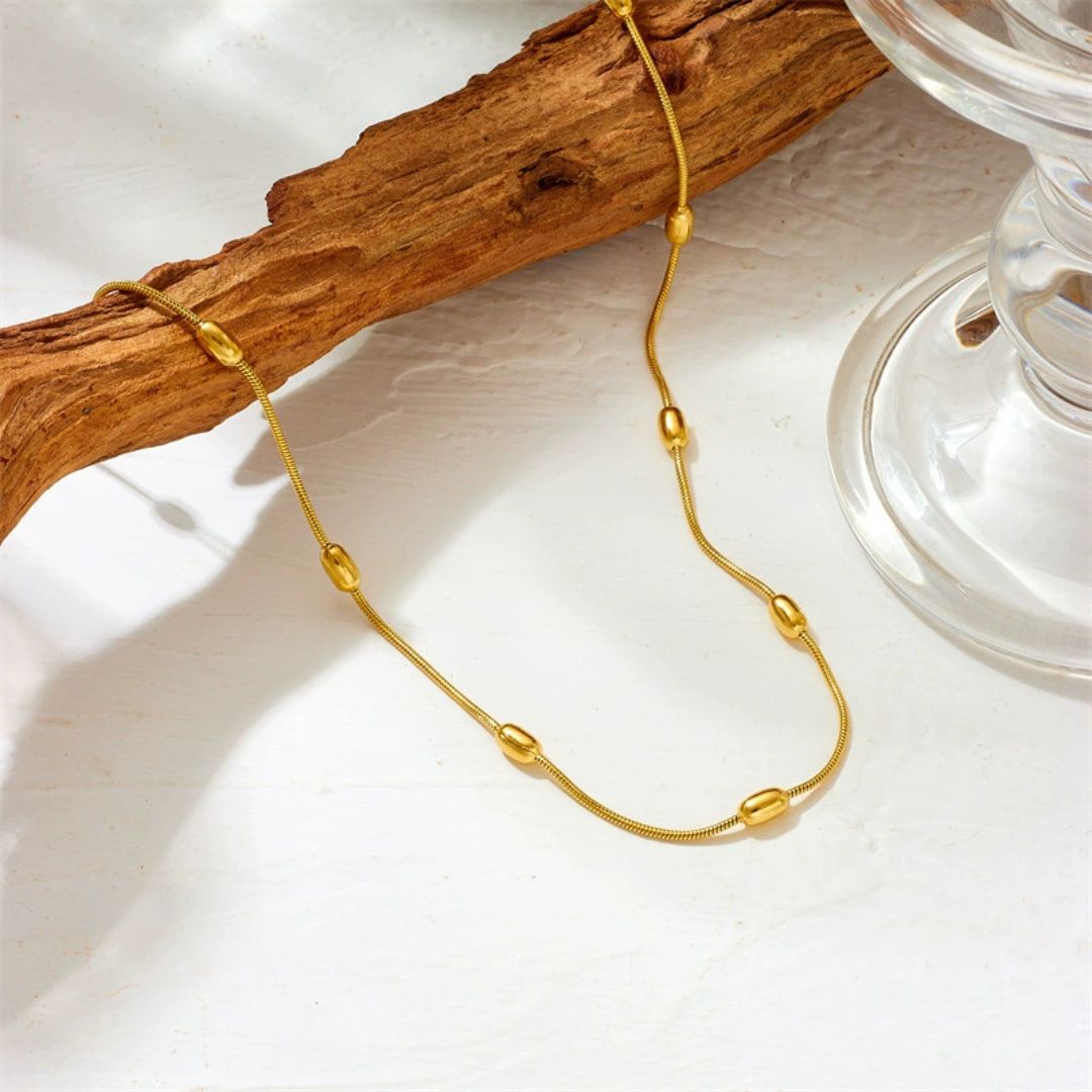 Golden Seed Chain Necklace
