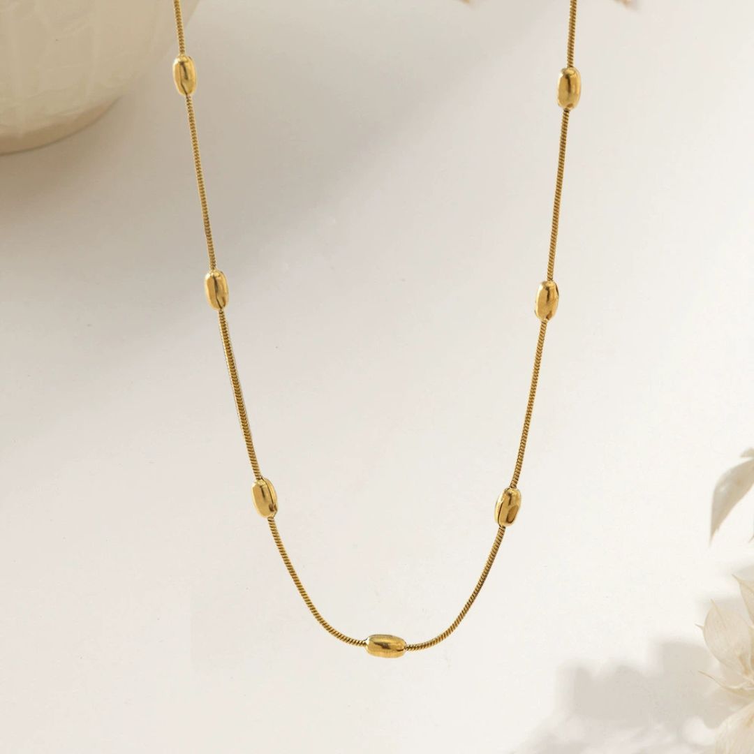 Golden Seed Chain Necklace