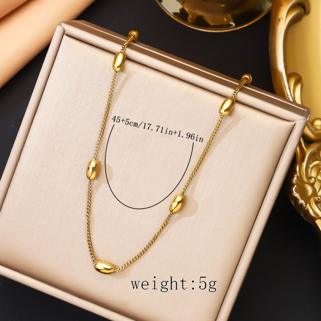 Golden Seed Chain Necklace