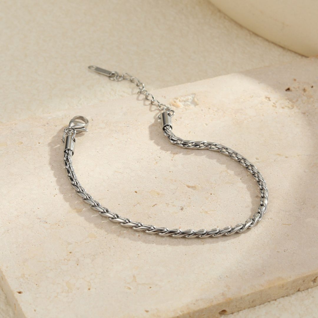 Silver Twist Bracelet