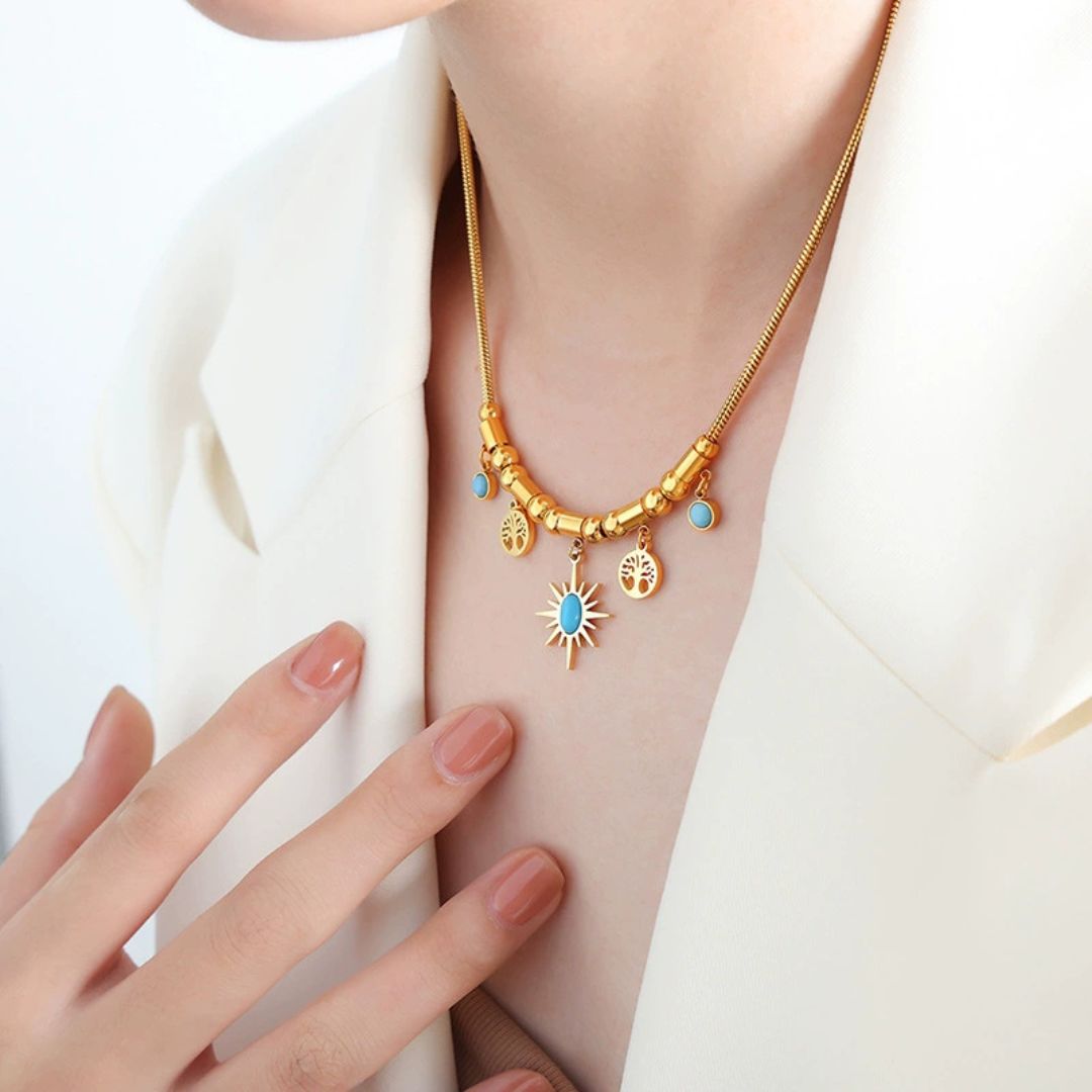 Turquoise Drop Necklace