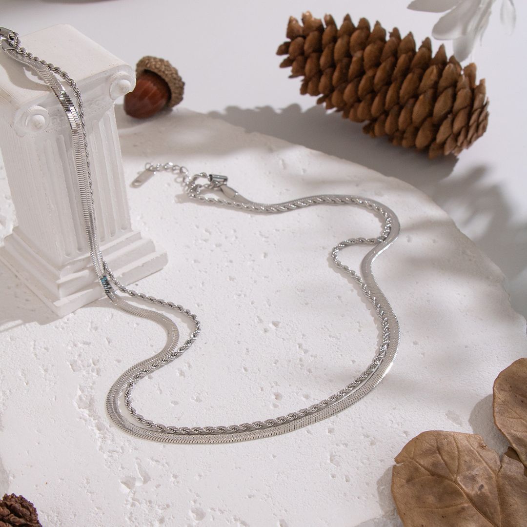 Dual-Chain Harmony Necklace