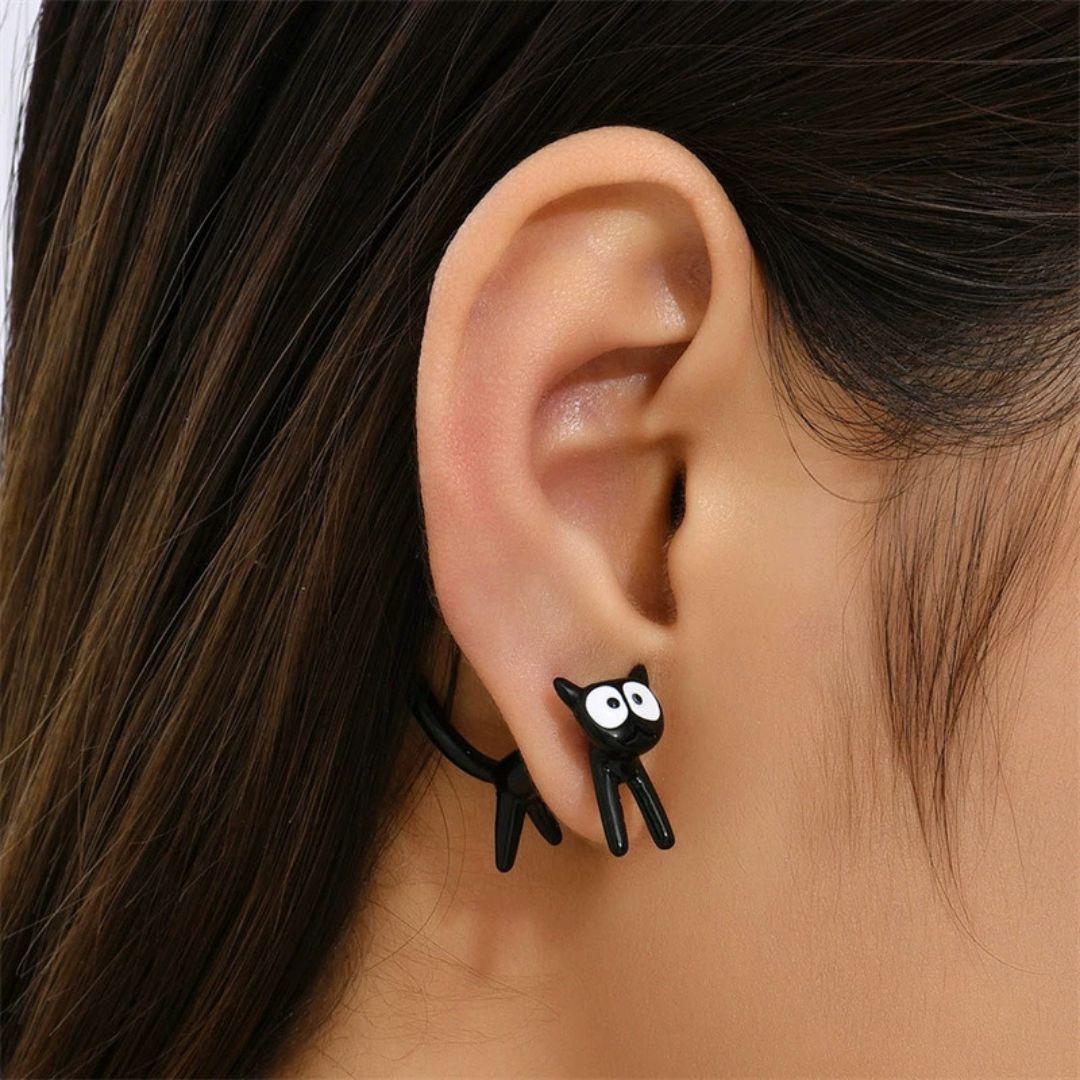 Silly Kitty Studs Earring