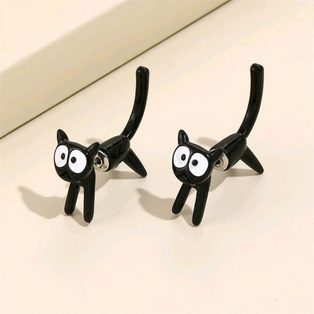 Silly Kitty Studs Earring