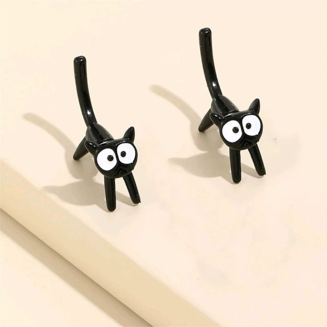 Silly Kitty Studs Earring