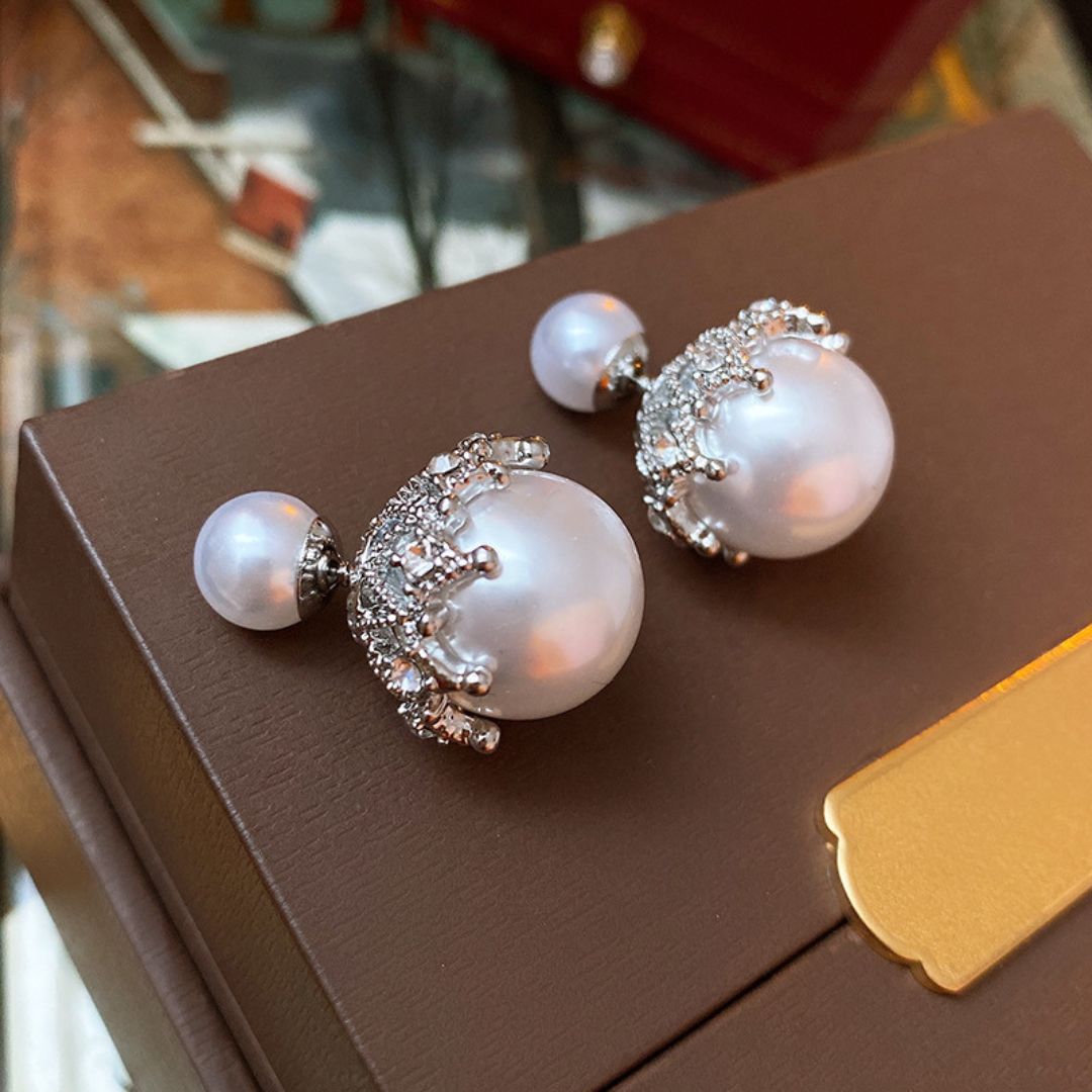 Moonlit Duo Drops Earring