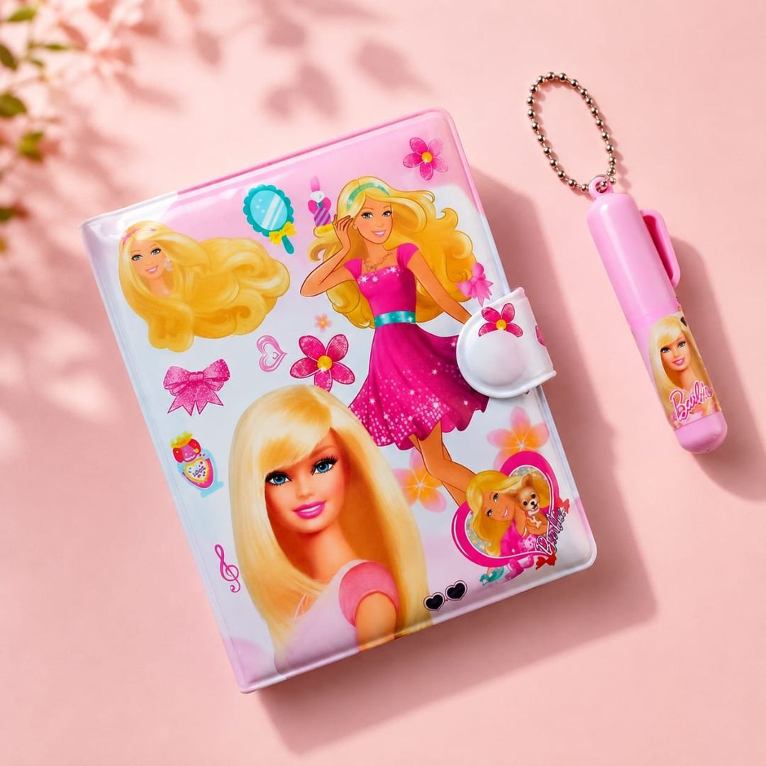 Barbie Journal Notebook with Pen set