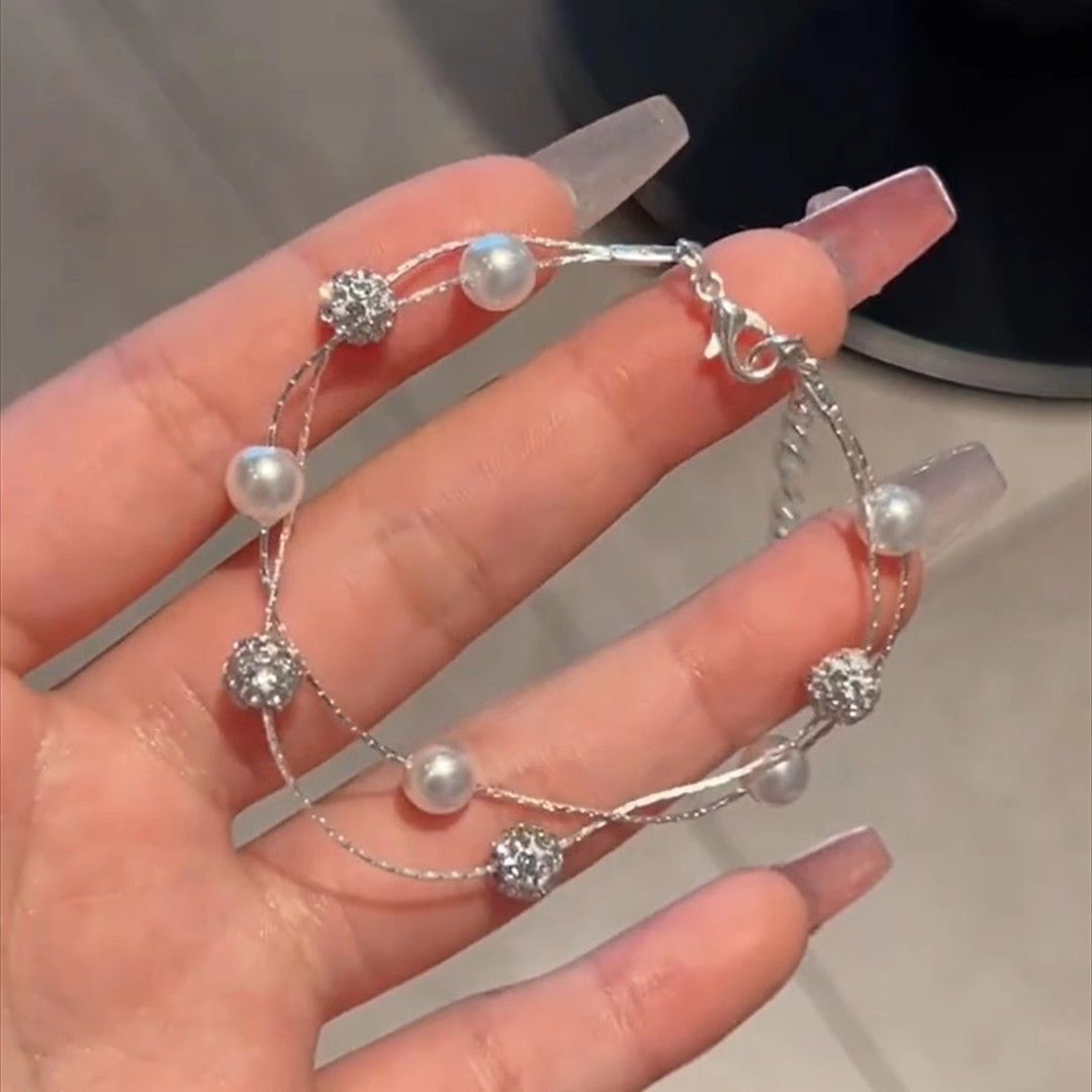 Starlight Pearl Chain Bracelet