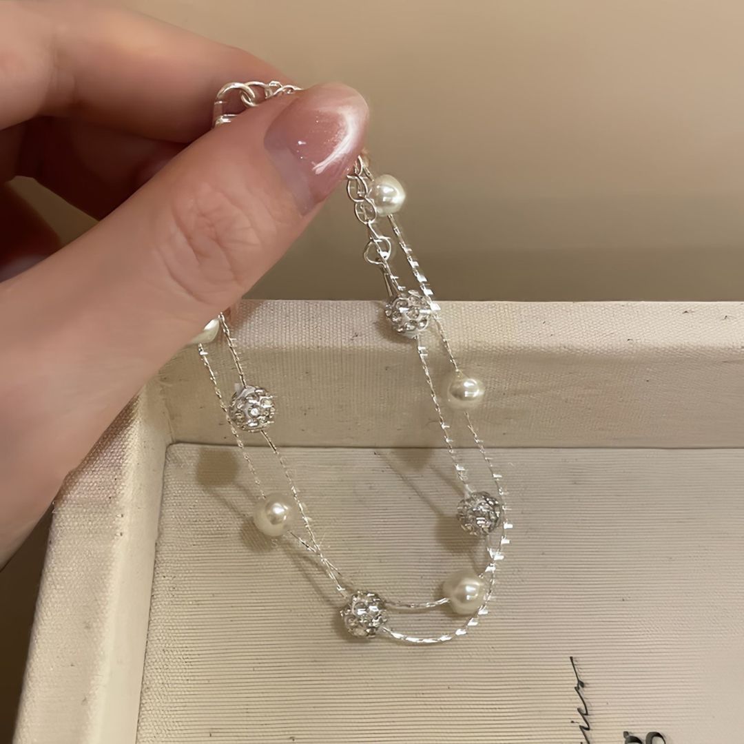 Starlight Pearl Chain Bracelet