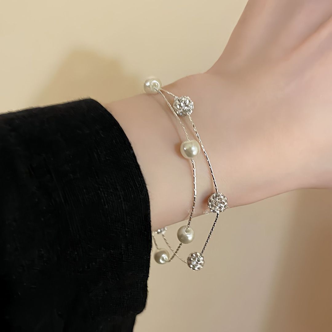 Starlight Pearl Chain Bracelet