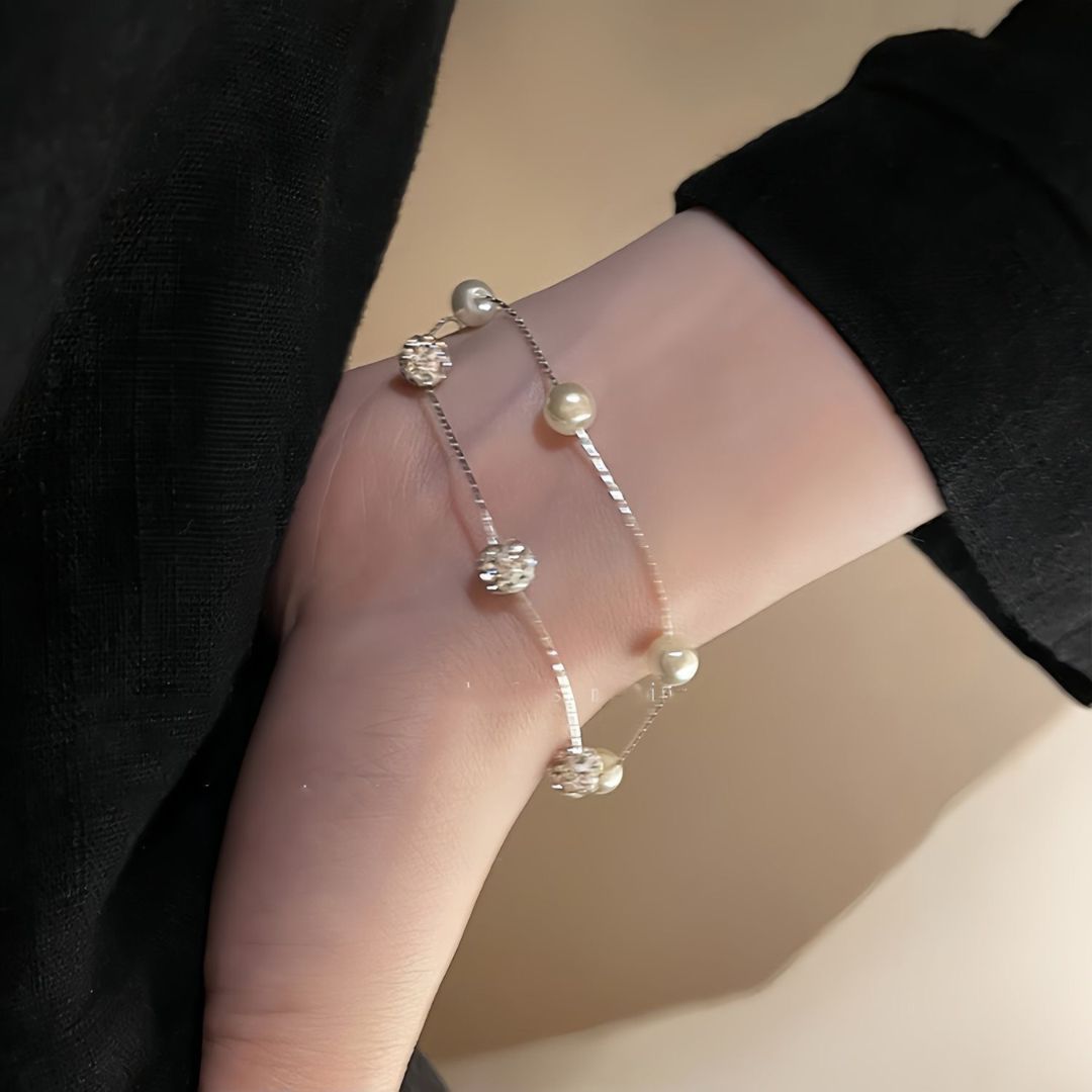 Starlight Pearl Chain Bracelet