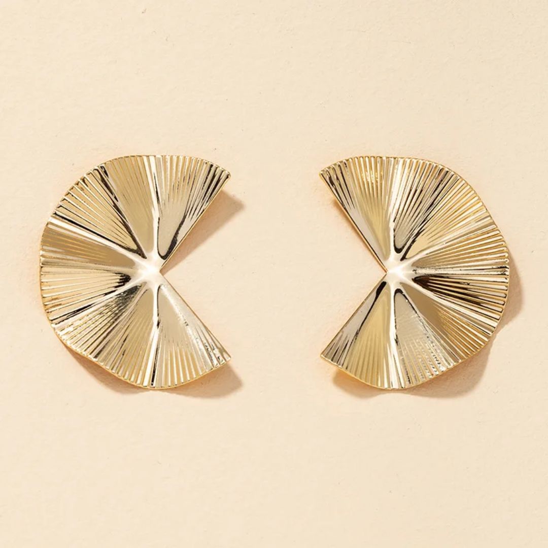 Golden Glow Statement Earrings