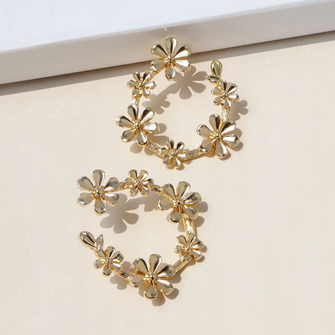 Golden Daisy Earring