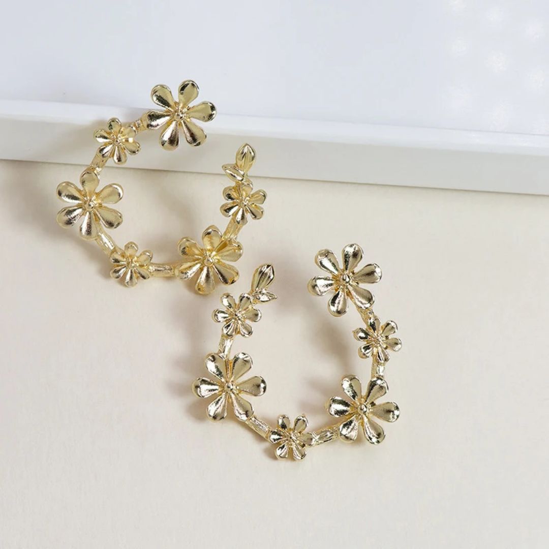 Golden Daisy Earring