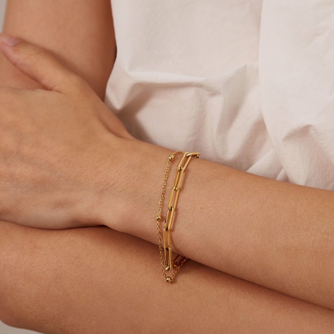 Dainty Bead Chain Bracelet