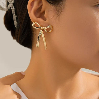 Golden bow Earrings