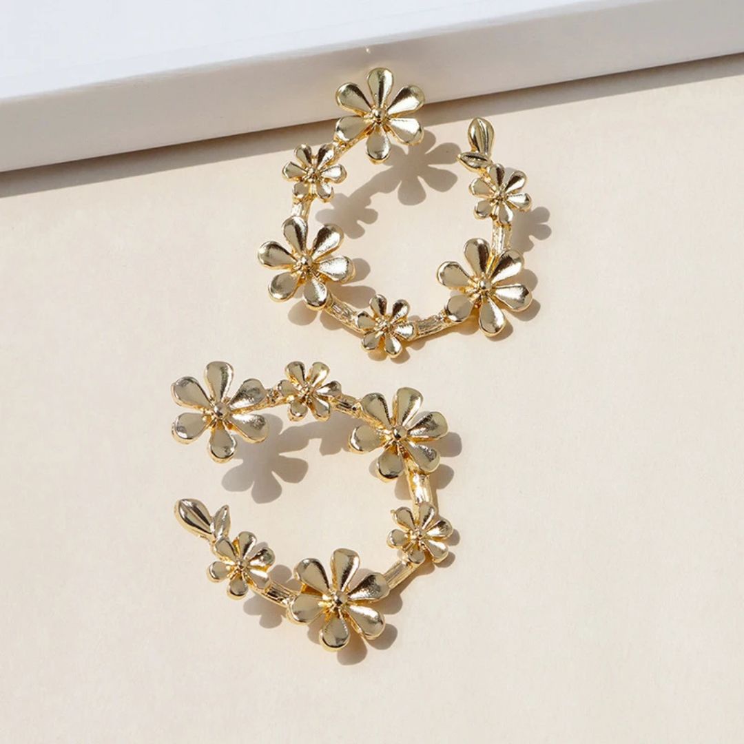 Golden Daisy Earring