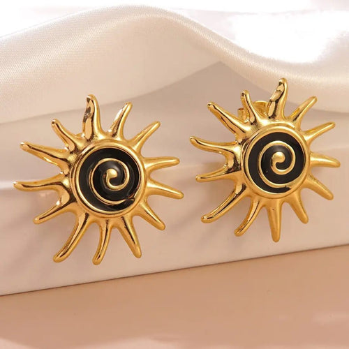 Goddess Sun Stud Earrings