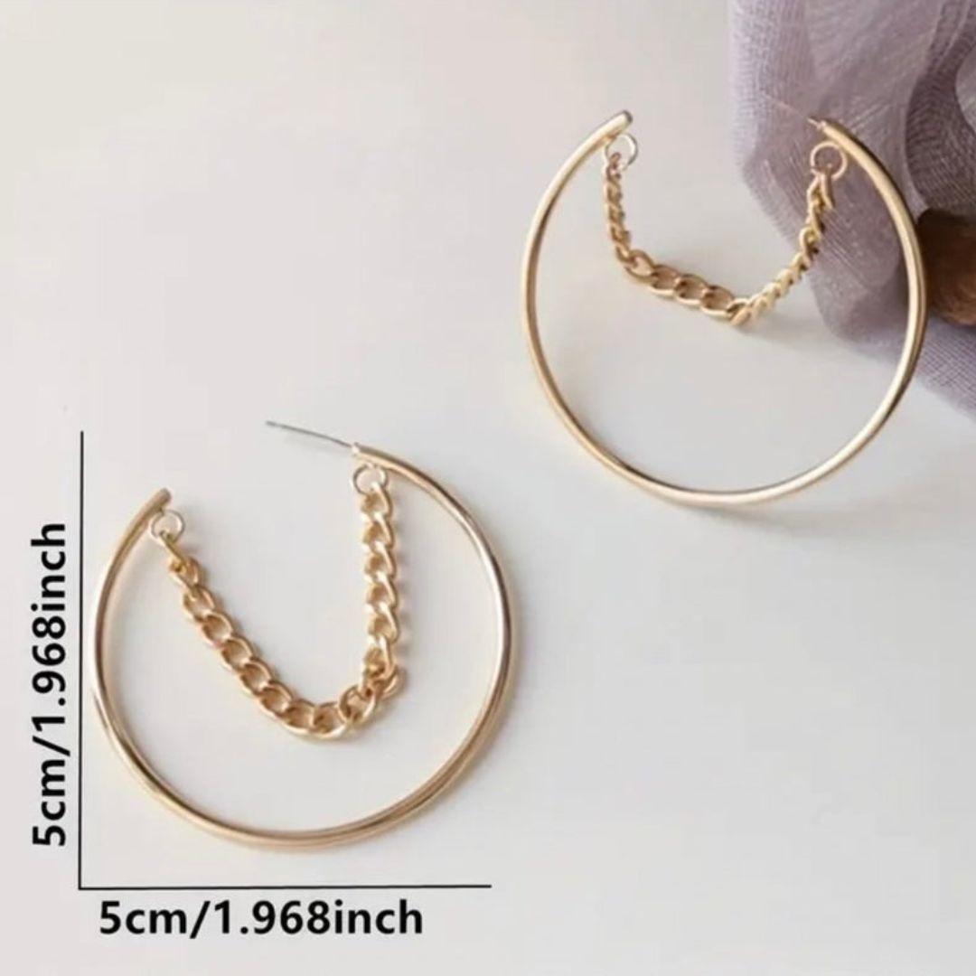 As Pretty As Gold Hoop Earrings