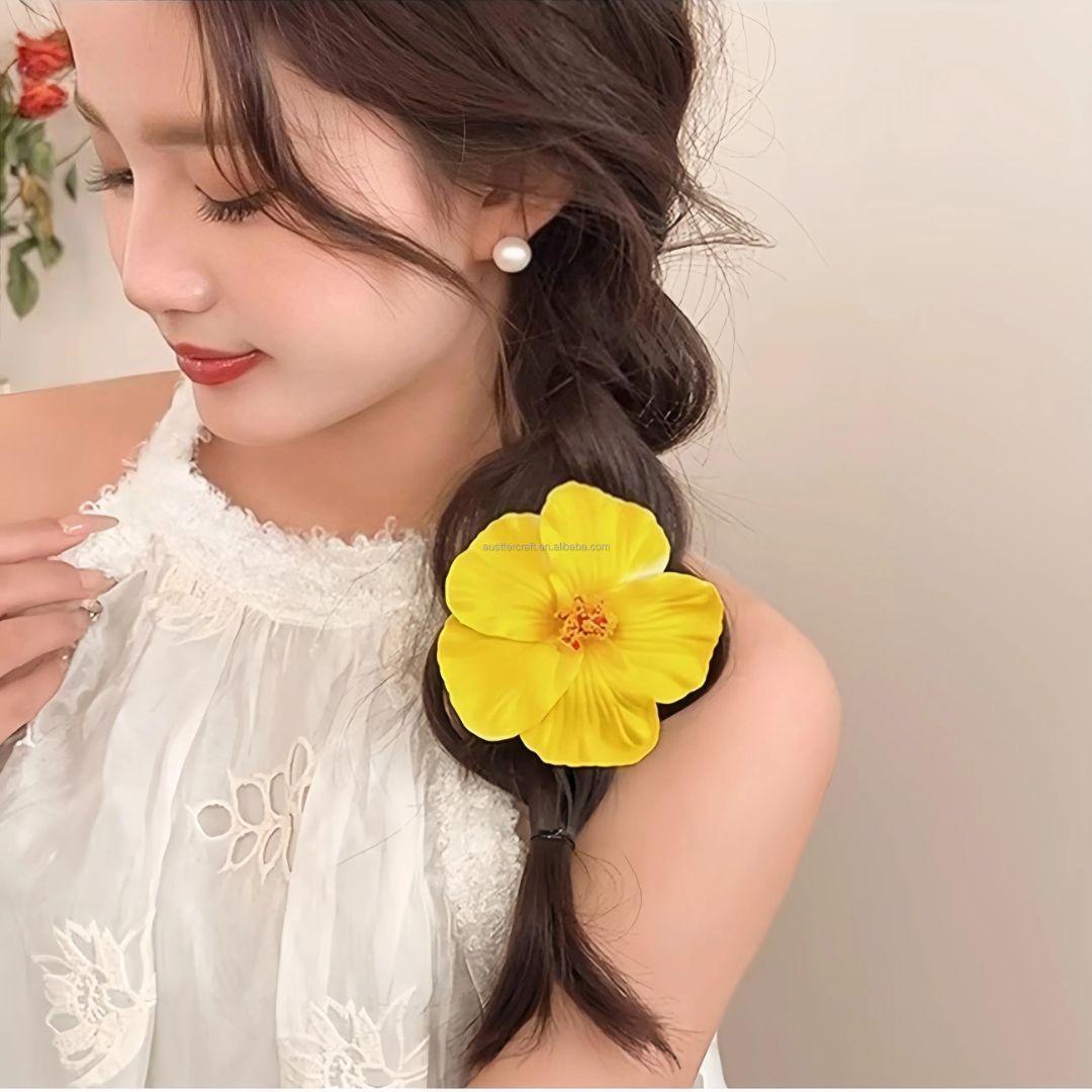 Hibiscus Flower Hair Clip