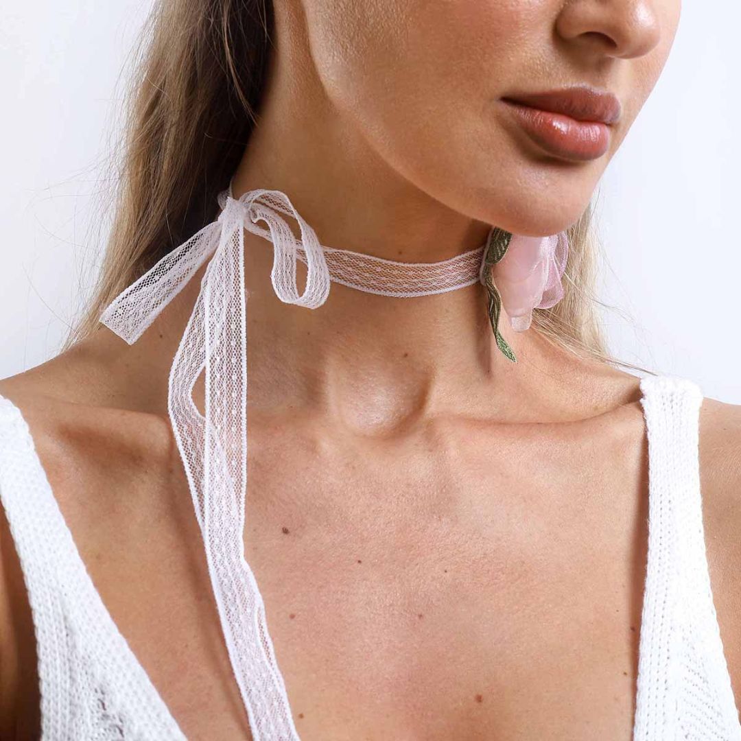 Angelic Pink Floral Necklace