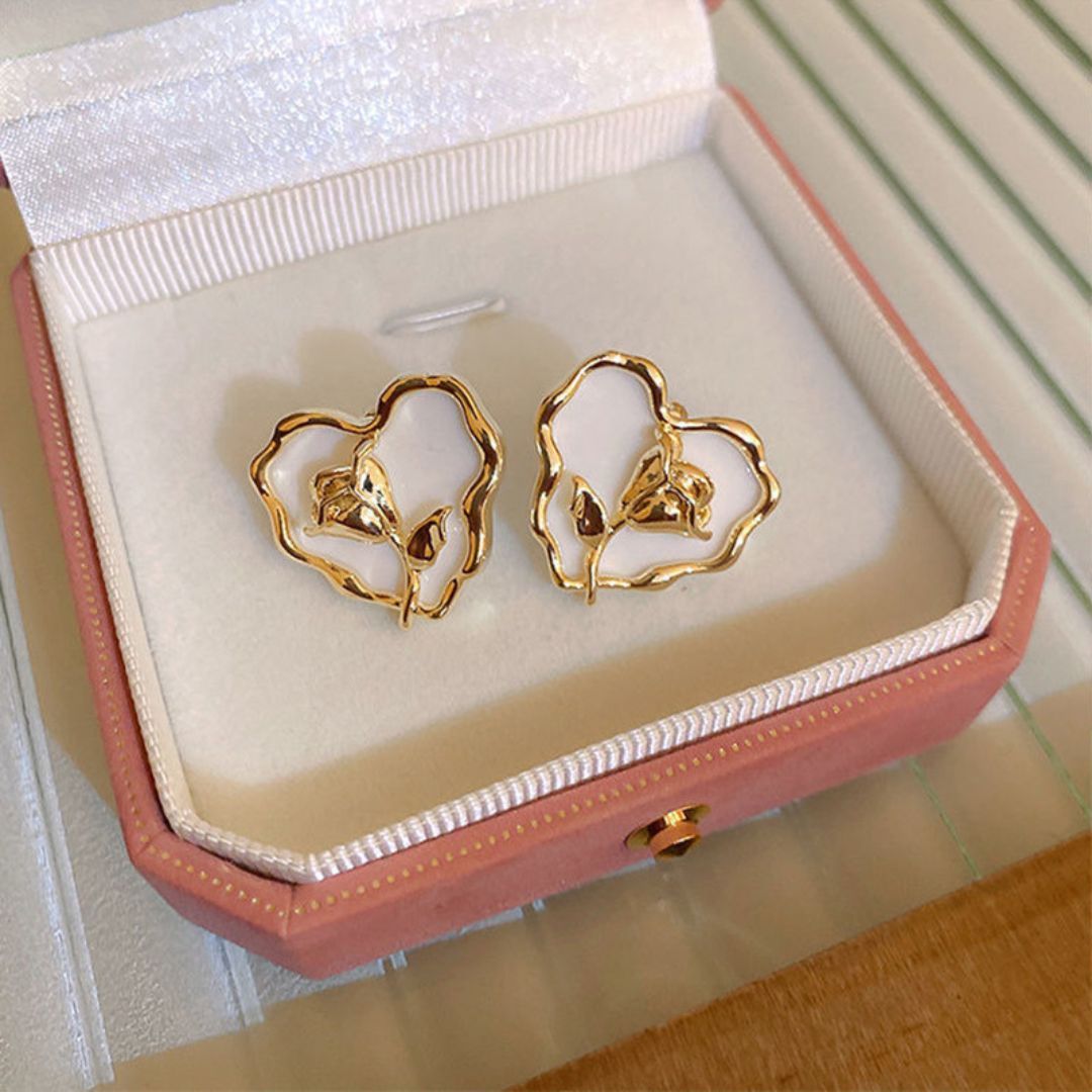 Blossom Heart Studs Earring