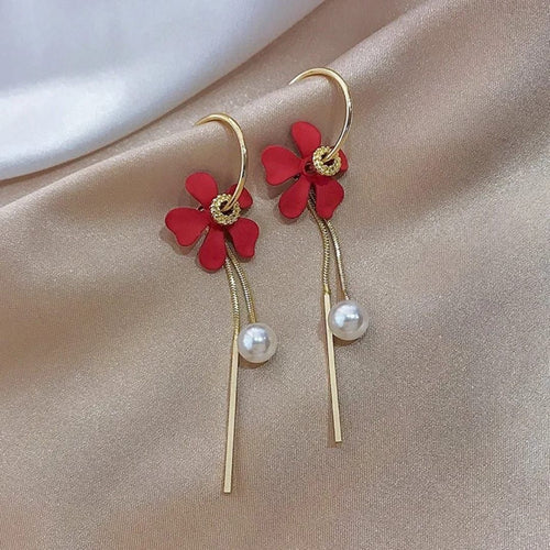 Daisy Long Chain Earrings