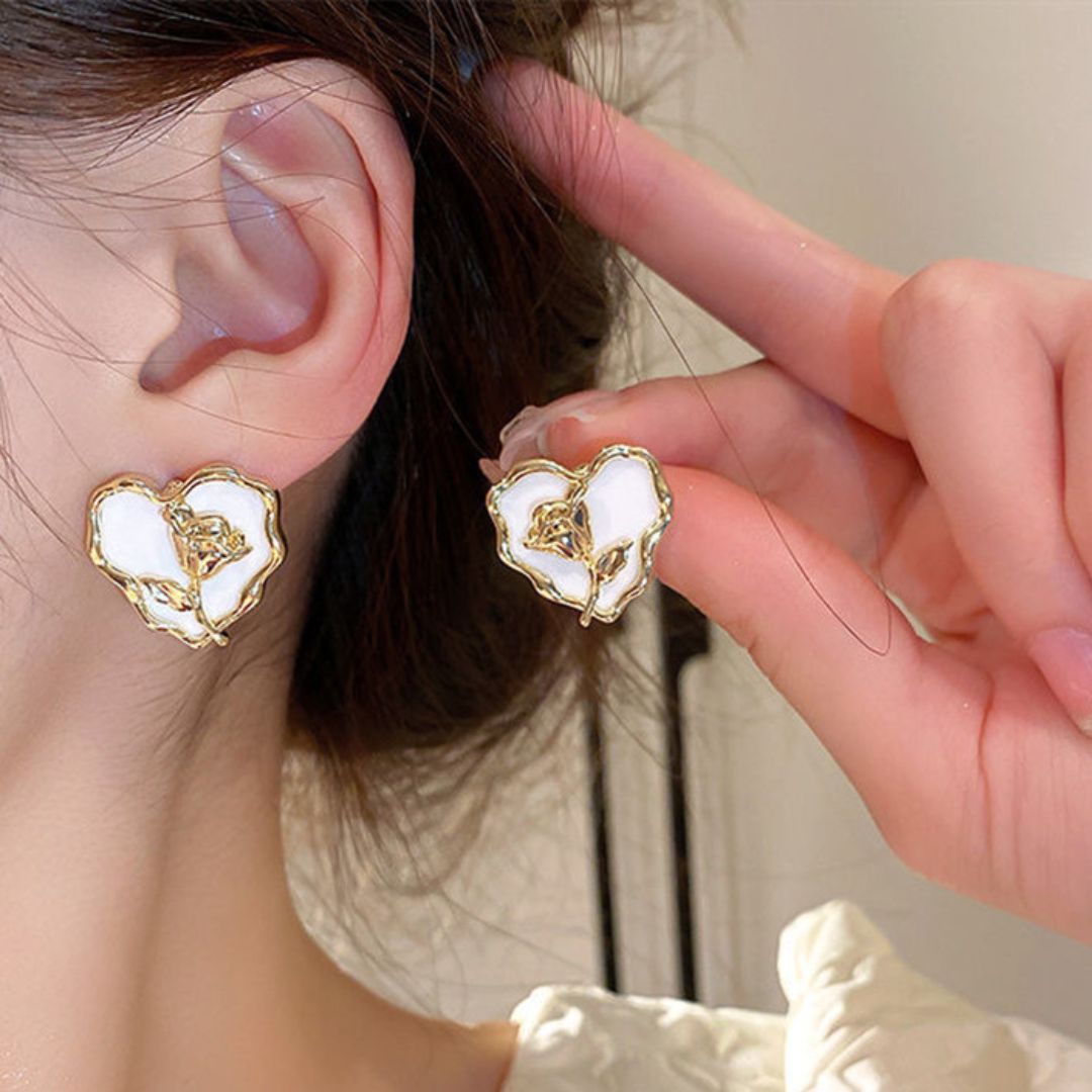 Blossom Heart Studs Earring